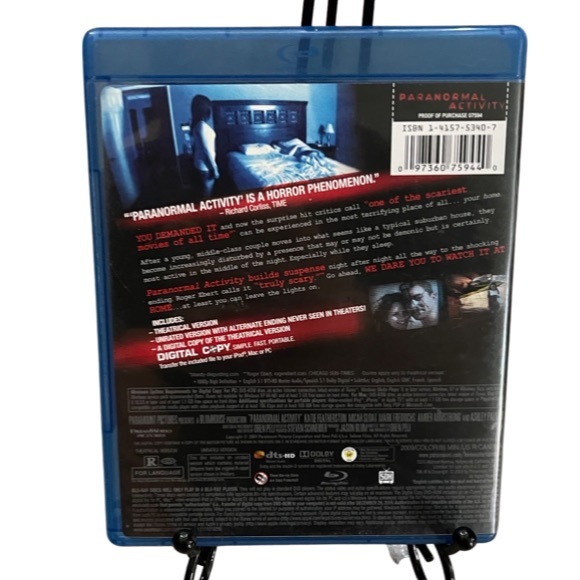 Paranormal Activity: Horror Movie: Blu-Ray: GUC - Picture 2 of 3